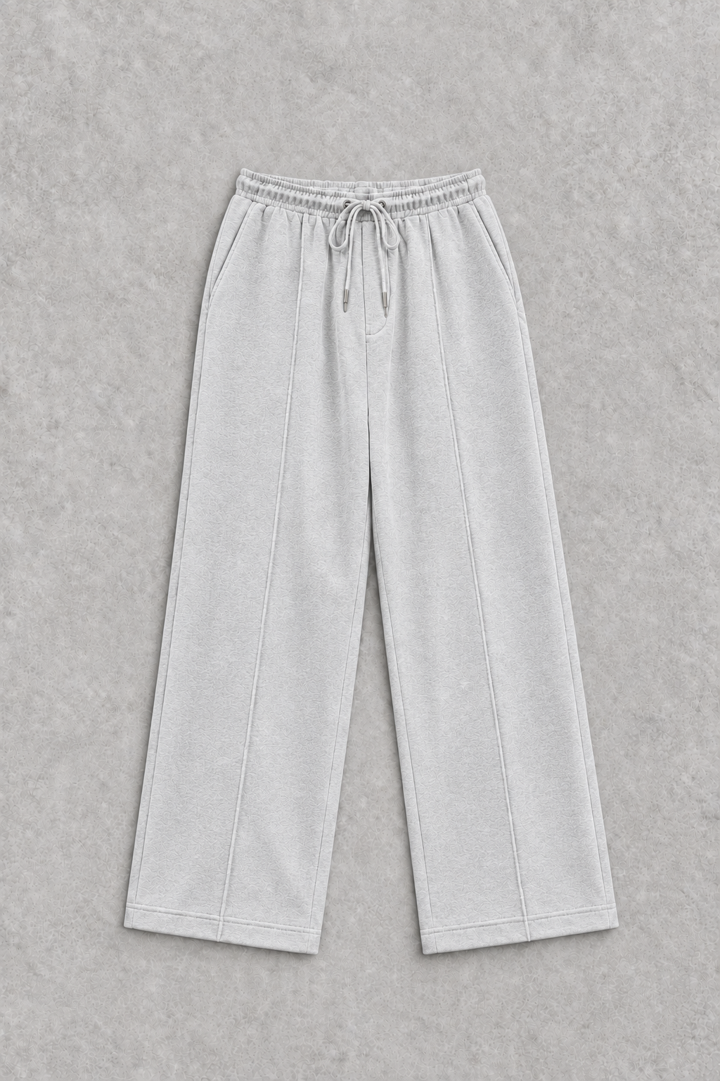 Pleated Grey Baggy Trousers