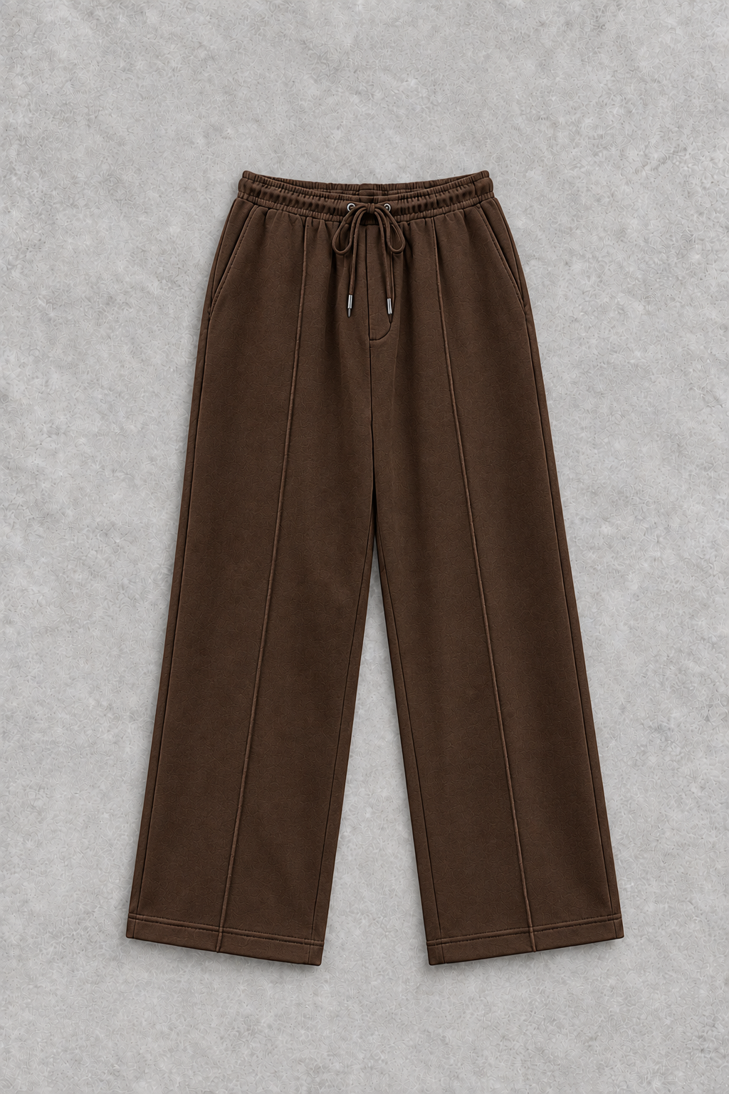 Pleated Brown Baggy Trouser
